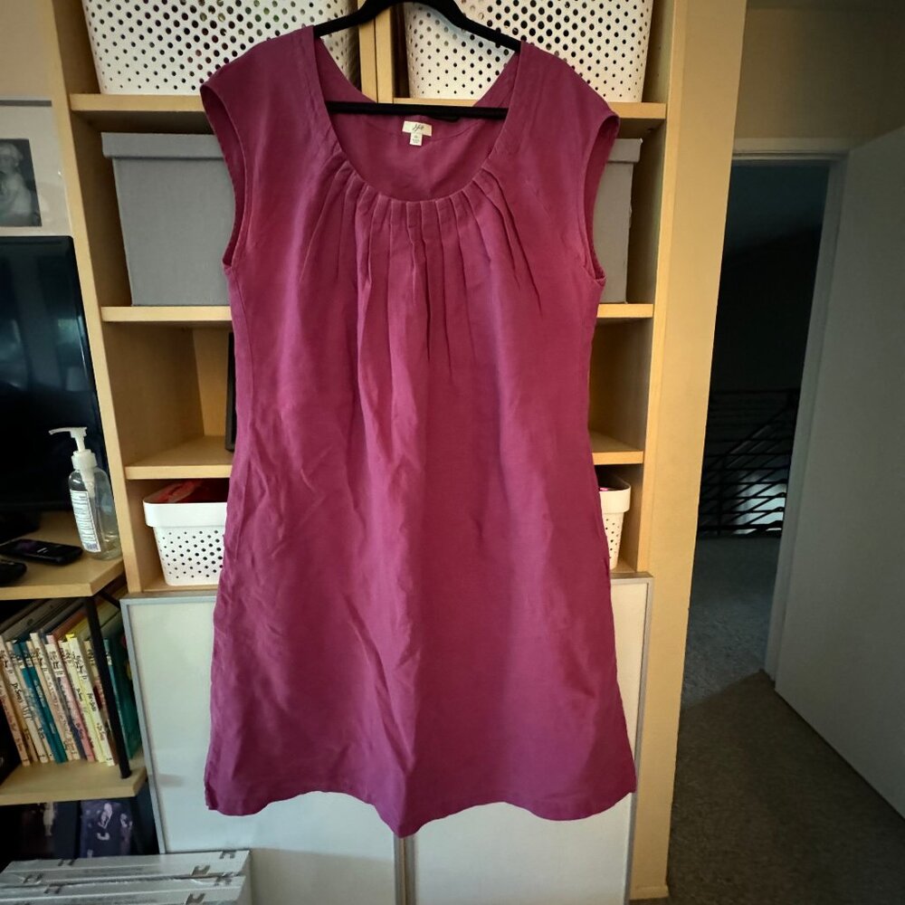 J.Jill Pink Linen Shift Dress